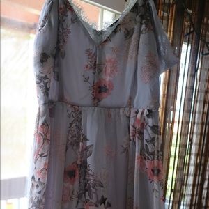 Short flowy off the shoulder dress